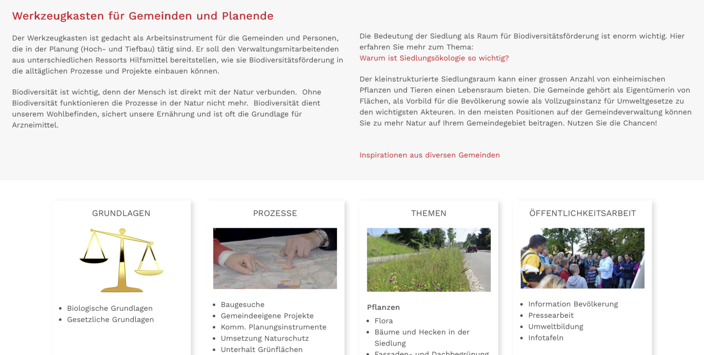 Werkzeugkasten Biodiversität